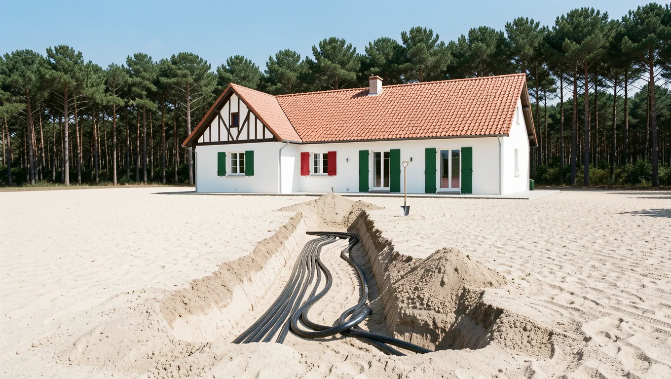 Géothermie verticale ou horizontale : laquelle pour un terrain landais sablonneux ?
